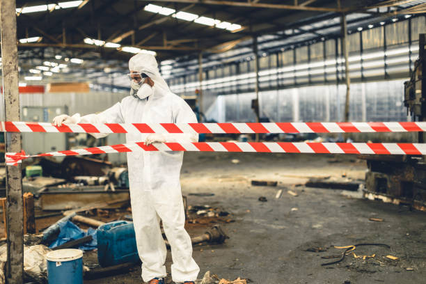 Professional Biohazard technician working in Harrisburg, IL